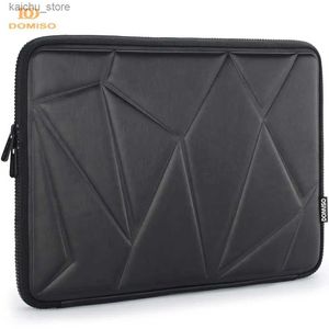 Other Computer Accessories DOMISO 10 13 14 15.6 Inch Shock Resistant Laptop Sleeve Protective Case Waterproof Laptop Bag for Macbook Acer HP Black Y240418