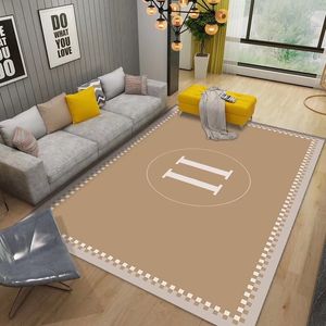 High-end Living Room Carpet Big Sofa Table CarpetS Large Size Full-Covered Stain-Resistant Mat Crystal Velvet Cushion Bedroom