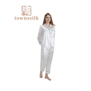 Mulheres para sono feminino 100% Mulheres de seda pijamas 19mm Merry Sleep Wear 230922 Drop Deliver