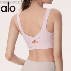 Desginer Alooo Yoga Tanks Womens Sports Flex One One Chest Cushion Cushion Bra Rockproof Running Top Summer Summer