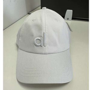 2024 Designer Alooo Yoga Cap Hat mode Aloyoga Al Summer Women Versatile Big Head Surround Show Face Hat Wear Tong Tongue Hat For Travel White