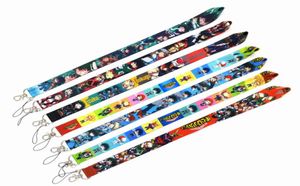 Klasyczne anime My Hero Academia Neck Strap Smyki do kluczowej karty identyfikacyjnej Paski do telefonu komórkowego Paski telefonu USB Rope Cute Key Chain Prezent6031805