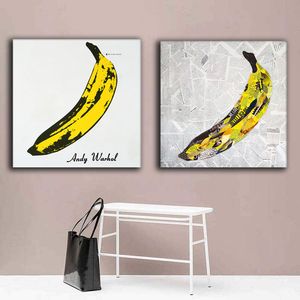 Pop Art Canvas Oil Målning av Andy Warhool Modern Graffiti Street Art Poster Abstract Colorful Giclee Prints Wall Pictures for Living Room Bedroom Decor
