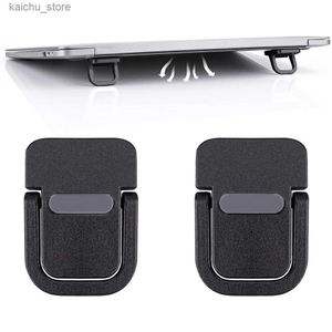 Other Computer Components 2PCS portable self-adhesive mini laptop stand invisible computer keyboard stand for desktop laptop legs compatible with MacBook Y240418