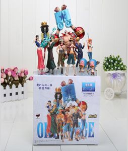 10pcSset Anime One Piece Figuras de ação 2 anos depois Luffy Zoro Sanji Usopp Brook Franky Nami Robin Chopper 2012024237395