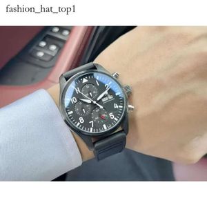 Iwcity Watch Mens Luxury Watch Menwatch Pilot Saatler Yüksek Kalite Oto Mekanik Uhren Süper Aydınlık Tarih Watchmen Deri Kayış Montre Pilot Luxe 6219