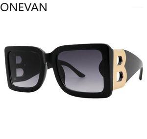 Solglasögon Brand Designer Big Mark Luxury With B For Men Women Rock Style Fashion Shades UV400 Vintage Glasses3337836