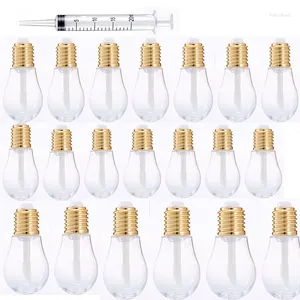 Storage Bottles 20Pcs Light Bulb Lip Gloss Tube Empty Refillable Lips 9ML DIY Cosmetics Glaze Makeup Sample Tubes