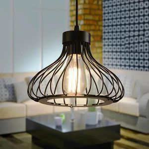 Żyrandole retro sufit w dół światła lampa wisząca metalowe żelazo mocowanie e27 czarny chodnik kuchnia