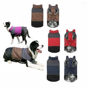 Dog Apparel Warmly Coat Reversible Winter Clothes Warm Pet Jacket Cold Weather Waterproof Puppy Vest For Small Medium Large Dogs