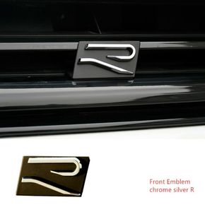 Front Grille Emblem Rear Boot R Logo badge Sticker Nameplate decal for 2020 VW golf 8 Scirocco Passat R36 Touareg R502009222