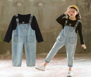 Spring Kids Clothing Sets Girl для 6 8 9 10 10 12 лет девочки для девочек для джинсовой костюмы осенний подросток для детской одежды.