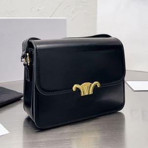 Designer bag Teen Flap Brand single Shoulder bag Underarm Bag Women's Small Square Bag Tofu Leather Cowhide Crossbody bag Fabric Printed classic black Saddle Bag