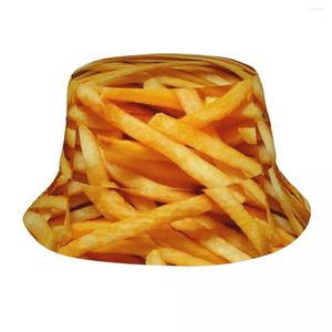 Basker pommes frites hink hatt utsökt mat streetwear fiskare mössor för kvinnor strand resor solskyddsmedel personlighet grafik mössa