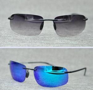 Fashion Mau1 J1m Sports Sunglasses J724 Driving Car Polarized Rimless Lenses Outdoor Super Light Glasses Buffalo Horn With Case7666171