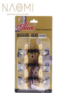 Naomi Alice Goldplated Drable Guitar Machine Heads Classical Guitar AOS020B3P Set Guitar Parts Accessories New9194981