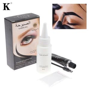 Enhancers 10 ml Professional Series Henna Eyelash Eyebrow Dye Tint Gel Eyelash Brown Black Color Tint Cream Kit, 15 minuter Fast Tint Easy Dye