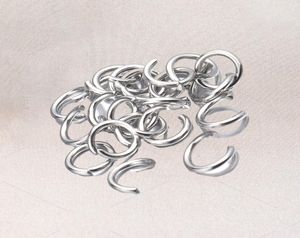 1000pcslot Gold Silver Silver Rostfritt stål Öppna hoppringar 4568mm Split Rings -kontakter för DIY EWELRY FUNKTIONER Making5627554