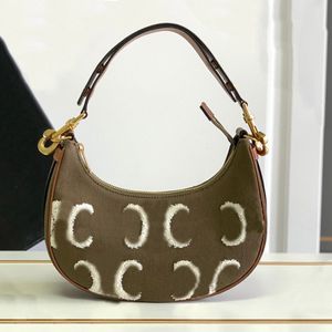 bolsa de grife têxtil saco hobo saco de luxo em couro genuíno feminino saco de saco de malha de malha de moda bordado ajustável strap saco de hardware dourado saco de ombro 10a