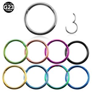 1pc G23 Segmento de arco de nariz de arco 16g 14g CARTILAGEM DE EAR CARTILAGEM TRAGUS TRAGUS Helix Piercing Jóias de moda unissex 240407