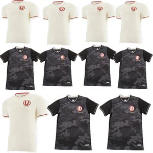 2024 2025 Zupełnie nowy czarno -białe kolory Club Universitario de Deportes University of Peru Black Soccer Jerseys 23 24 Home Men Fan Wersja koszulka piłkarska