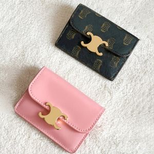 Mode Triomphes Womens Luxury Cardholder Coin Purse Designer Wallet Key Pouch ID Card Mens Leather Zippy Pures Dhgate Classic Flap Wallets Card Holders Keychain