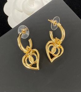 Modedesigner guld och silver studörhängen damer modemärke stora hoop örhängen set med kristall strass bröllop smycken4898558