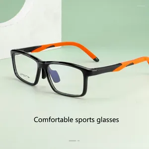 Occhiali da sole cornici di moda di moda occhiali di grande dimensione ultra luce tr90 personalizzazione quadrata personalizzazione ottica prescrizione uomo donna 5002