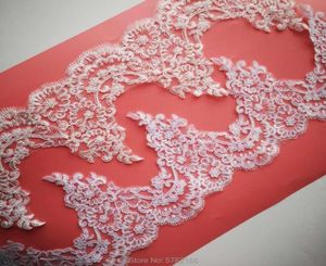 Ribbon Delicate 1yard Whiteivory Cording Fabric Flower Venise Venice Mesh Lace Trim Applique Sewing Craft for Wedding DEC 20CM9965408