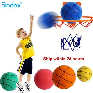 Diameter 242218cm Silent High Density Foam Sports Ball Indoor Mute Basketball Soft Elastic Ball Children Sports Toy Games 240418