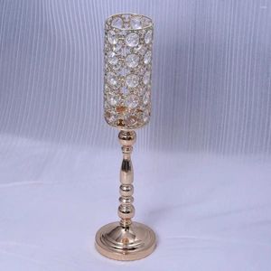 Party Decoration 12pcs)wholesale Candelabra Wedding Crystal Plastic Glass For 560