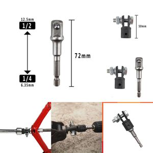 2024 1/2 inç makas jakları adaptör sürücü darbesi anahtar adaptör aracı jak kesim krom vanadyum çelik adaptör çelik bilyalı mafsal çubuk