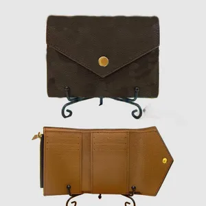 Wallet Designer Bag Card Holder Mens Wallet Retro Small Luxury Påsar Retro Fashionabla Brown Flower Vintage Key Pouch M41938 TE027 B4