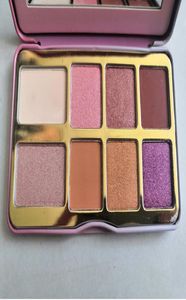 2021Newest Deluxe smälta i Stock Tickled Peach Mini Eyeshadow Make Up Palette Holiday Chirstmas 8Color Eye Shadow5145300