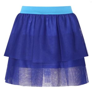 Skirts Womens Tiered Ruffle Tulle Skirt Ballet Dance Training Performance Costume Adult Solid Color High Waist Casual Daily Wear