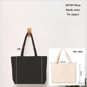 Storage Bags 30 20 10cm Shopper Bag Canvas Grocery Eco-Friendly Folding Pocket Tote Portable Food Shoulder Handbags Shopping Fabric