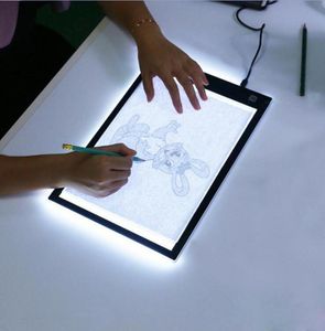 DHL LED -grafisk surfplatta Skrivande målning Ljusbox Tracing Board Copy Pads Digital Ritning Tablet Artcraft A4 Copy Table LED BOARD 7769397