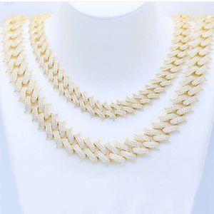 Wholesale Iced Out Link Chain Jewelry Necklace Cuban Chain China Packing Necklaces Quality 925 Sterling Silver Hiphop 2~3 Days