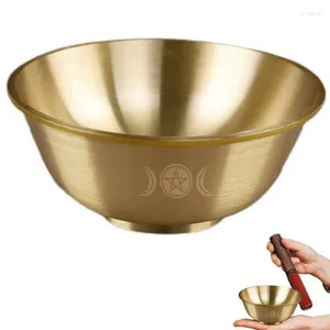 Dekorativa figurer Altar Bowl Mini Copper -erbjudande skålar Buddhist för yogemeditation Tillhandahåller rökelsebrännare som smutar