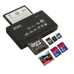 Cartões todos em 1 USB TF CF MS Adaptador de cartão de memória para SD SDXC SDHC CF CFI TF MICRO