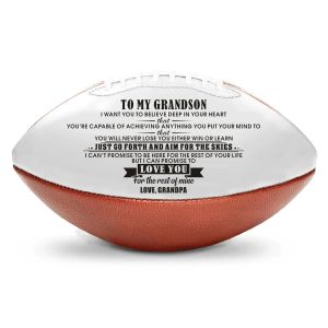 Balls Balls Gifts For Your Beloved Grandson Grandmother And Grandfather To My Grandson Gifts Rugby Ball American Football Ball Sports 23