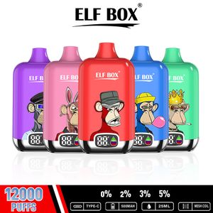 Elf Box 12000 Digital Puffs E Cigarette vs Puff 12K Disponibla vapes Puff 12000 Bang Box 12K 18000 18K Puff 15K 20000 20K Vape Banana Puff 25K Razz Bar Device Grape Vaper