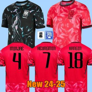 2024 2025 Coréia do Sul Heungmin Kangin Heechan Soccer Jerseys Seleção Nacional Sul do Sul Guesung Minjae Inbum Jaesung 24 25 Futebol Men Men Kids Shirt
