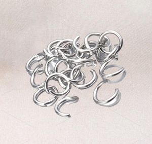Anelli di salto aperti in acciaio inossidabile in acciaio inossidabile d'argento da 1000pcslot 4568 mm Connettori di anelli split per reperti di ewelry fai -da -te che producono8435991