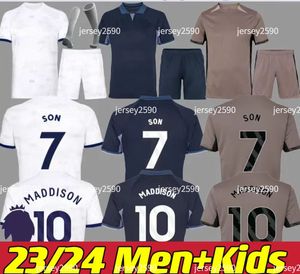 2023 2024 SON SOCCER Jerseys Romero Kulusevski Richarlison Kulausevski 23 24 Van de ven Bissouma Johnson Kit Football Kits Spurs Top Men Set