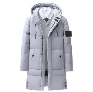 Jaqueta de pedra ilha masculina para baixo no inverno de inverno comprido casaco de algodão masculino na fábrica de jaqueta de algodão direta C9