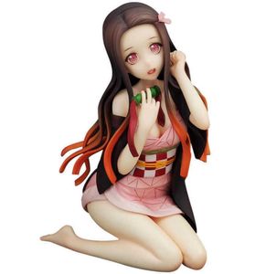 Kimetsu No Yaiba Kamado Nezuko Kneele Ver。 12cmアニメフィギュアPVCアクションフィギュアモデル収集可能なおもちゃ人形Q07224277440