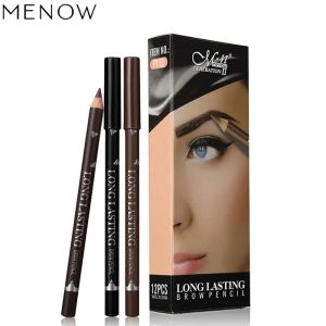 Enhancers 1Pcs Eye Brow Cosmetics Waterproof Long Lasting Easy to Wear Pigment Black Coffee Brown Cheap Eyebrow Eyeliner Makeup Pencil