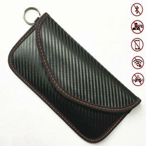 Storage Bags Explosive Anti-radiation Mobile Phone Signal Shielding Bag Carbon Fiber Car Key Case