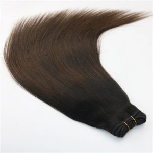 Splaty produkty całe włosy ludzkie włosy splot Brazylijskie przedłużanie włosów brazylijskie Balayage Ombre Brown Dwa ton 1B #4216Q